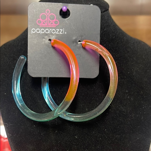 paparazzi Jewelry - Paparazzi Multicolor Hoop Earrings
